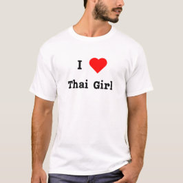 Jag älskar Thai Girl, djärv design T Shirt