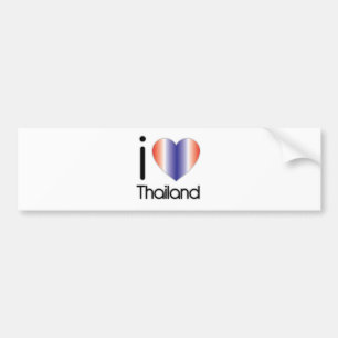 Jag älskar Thailand produkter Bildekal