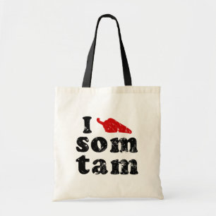 Jag älskar thailändsk Isaan för SomTam ❤ mat Tygkasse