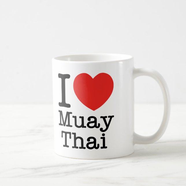 Jag älskar thailändska Muay Kaffemugg (Höger)