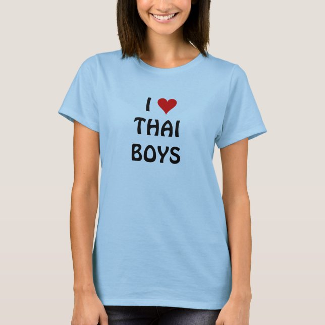 JAG ÄLSKAR THAILÄNDSKA POJKAR TEE (Framsida)