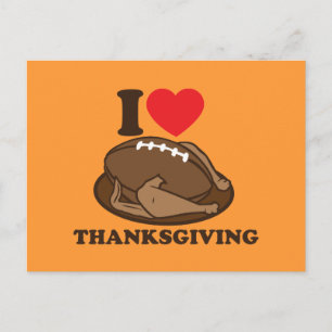 Jag älskar thanksgiving helg vykort