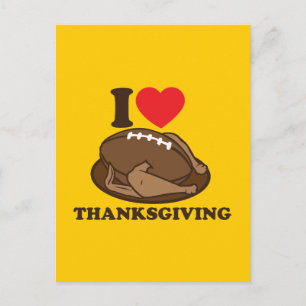 Jag älskar thanksgiving helg vykort