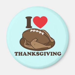 Jag älskar thanksgiving magnet