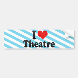 Jag älskar theatren bildekal