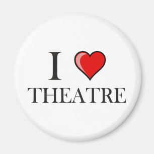 Jag älskar theatren magnet