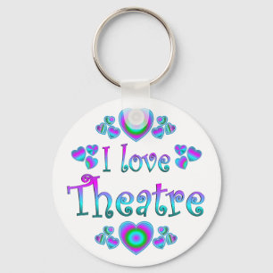 Jag älskar theatren nyckelring