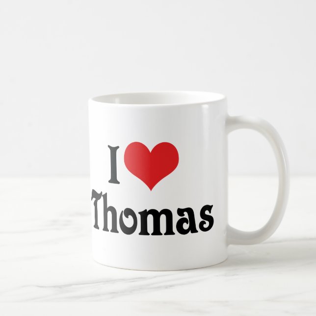Jag älskar Thomas Kaffemugg (Höger)