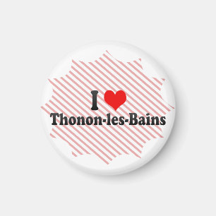 Jag älskar Thonon-les-Bains, frankrike Magnet