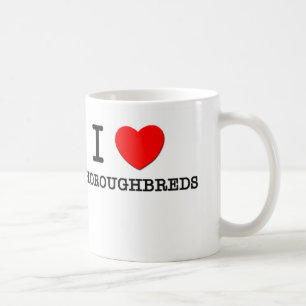 Jag älskar Thoroughbreds (hästar) Kaffemugg