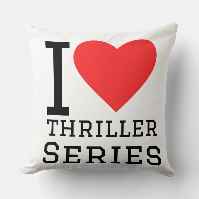 Jag älskar thrillerserier kudde (Framsida)