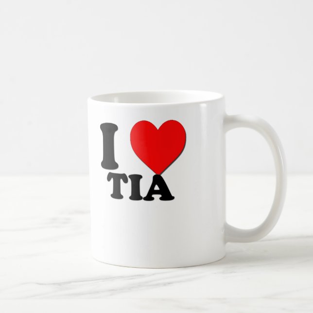 Jag älskar Tia Kaffemugg (Höger)