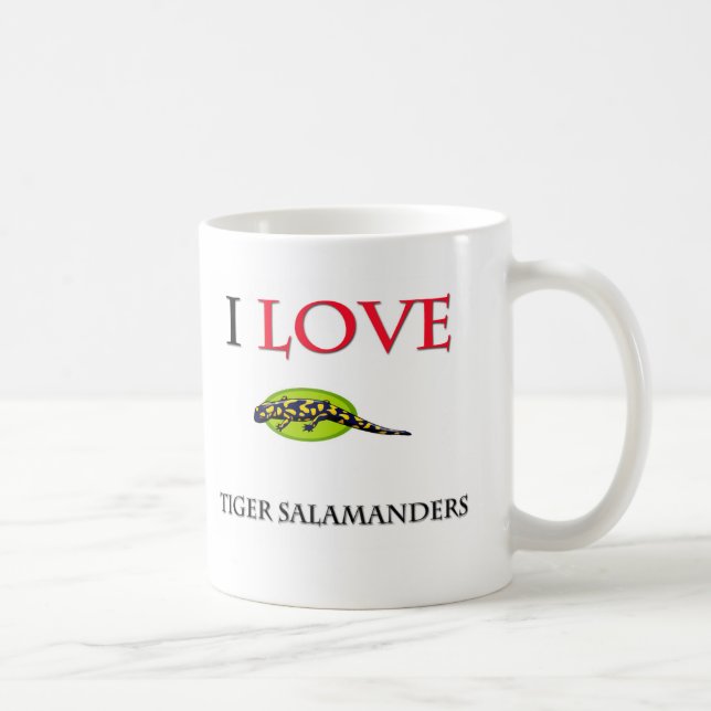 Jag älskar tigerSalamanders Kaffemugg (Höger)