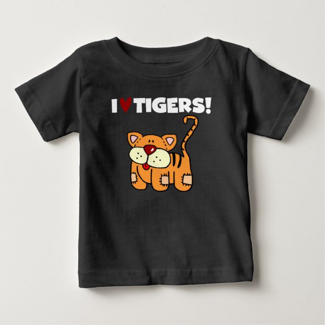 Jag älskar tigrar t-shirt (Framsida)