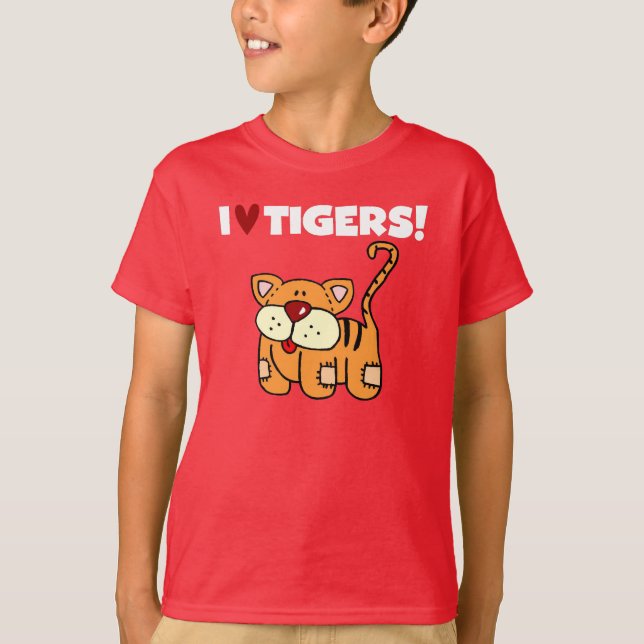 Jag älskar tigrar t-shirt (Framsida)