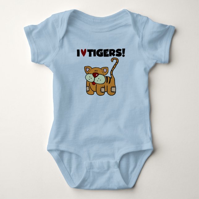 Jag älskar tigrar t shirt (Framsida)