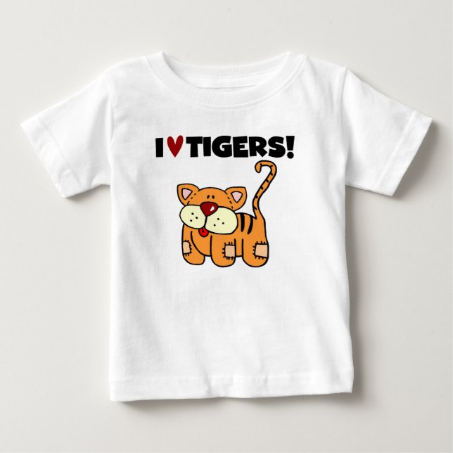 Jag älskar tigrar tee shirt (Framsida)