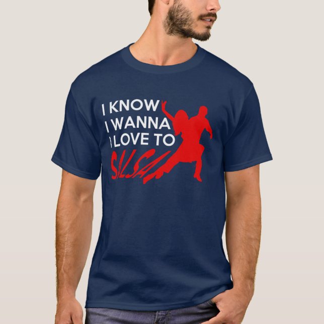 JAG ÄLSKAR TILL SALSAT-tröja Tee Shirt (Framsida)