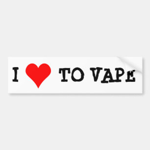 JAG ÄLSKAR TILL VAPE BILDEKAL