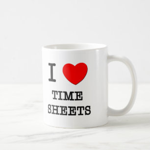Jag älskar Time lakan Kaffemugg