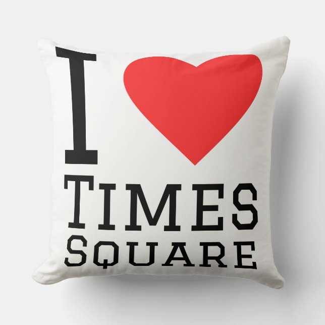 Jag älskar Times Square  Kudde (Framsida)