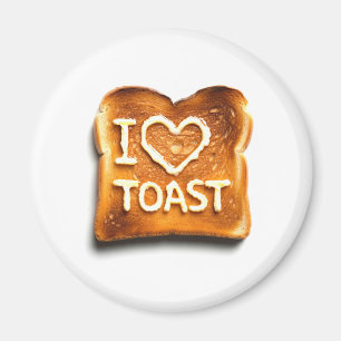 Jag älskar Toast Magnet