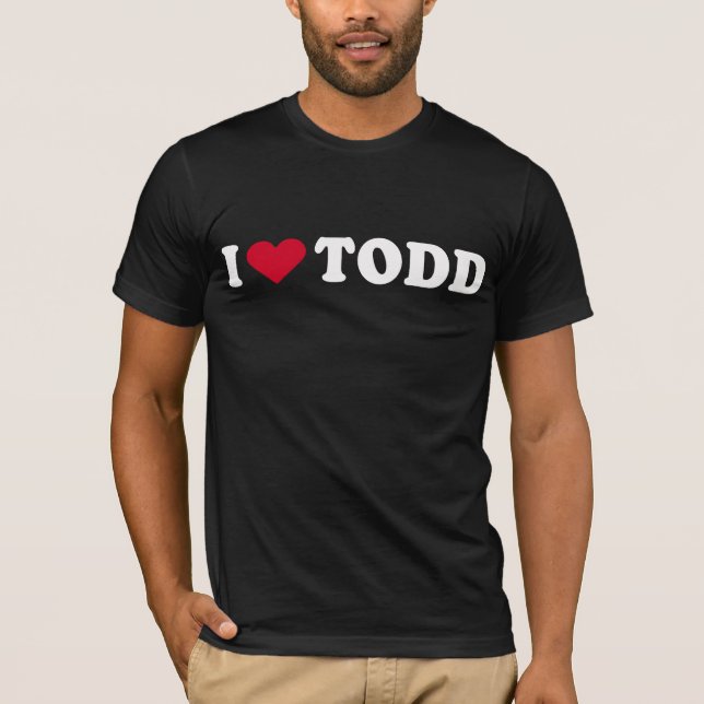 JAG ÄLSKAR TODD T-SHIRT (Framsida)