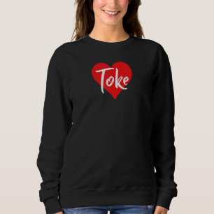Jag älskar Toke Förnamn Älskar Hjärta T Shirt