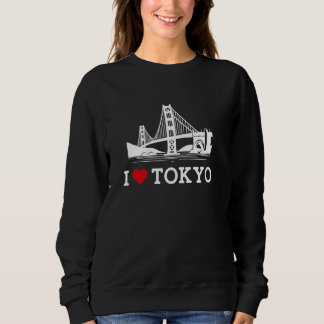 Jag älskar Tokyo Bridge Gag Skämt Roligt Spratt La T Shirt