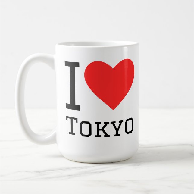 Jag älskar Tokyo  Kaffemugg (Vänster)