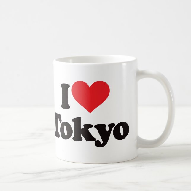 Jag älskar Tokyo Kaffemugg (Höger)