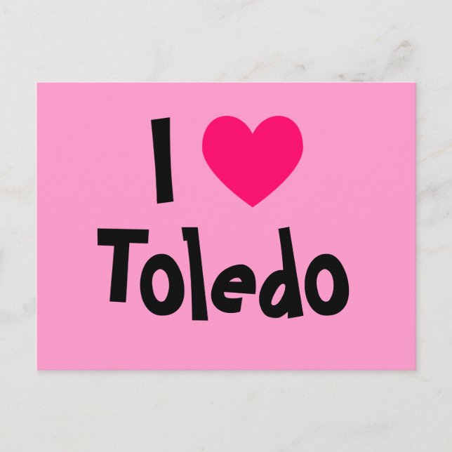 Jag älskar Toledo Vykort (Framsida)