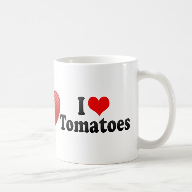Jag älskar tomater kaffemugg (Höger)
