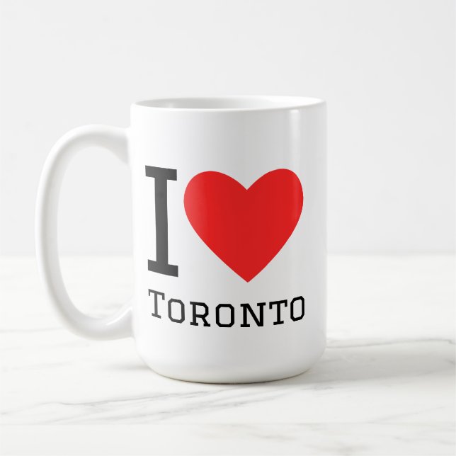 Jag älskar Toronto  Kaffemugg (Vänster)