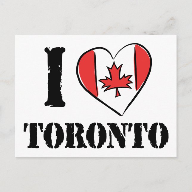 Jag älskar Toronto Kanada Vykort (Framsida)