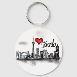 Jag älskar Toronto Nyckelring