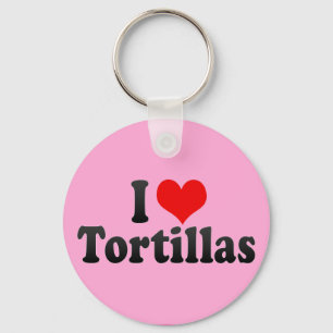 Jag älskar Tortillas Nyckelring