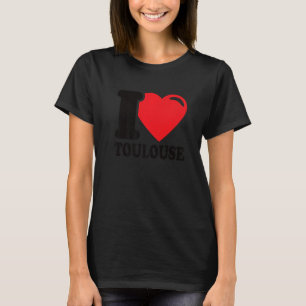 Jag älskar Toulouse Bevackra Toulouse City i Kärle T Shirt