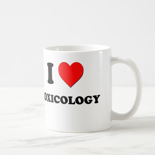 Jag älskar Toxicology Kaffemugg (Höger)