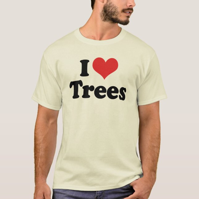 Jag älskar träd t shirt (Framsida)