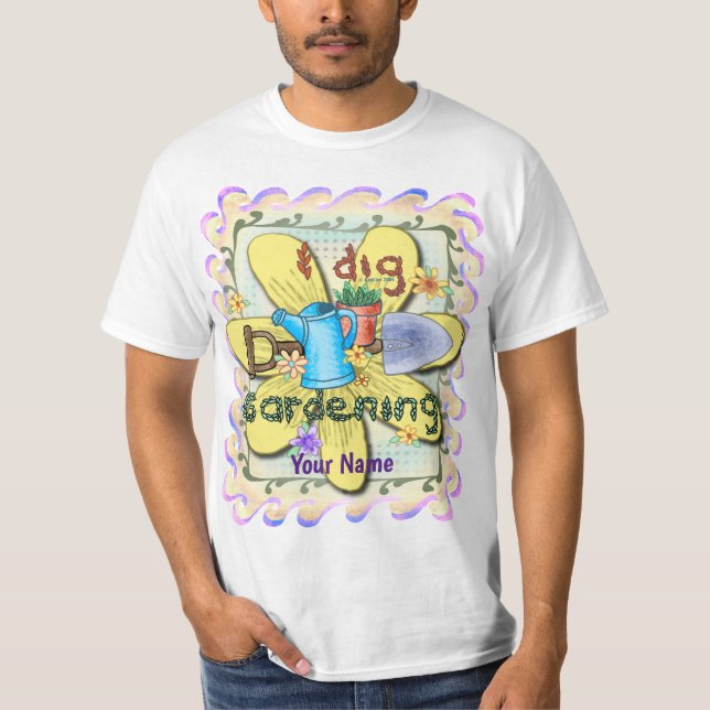 Jag älskar trädgårdsskötsel  t shirt (Framsida)