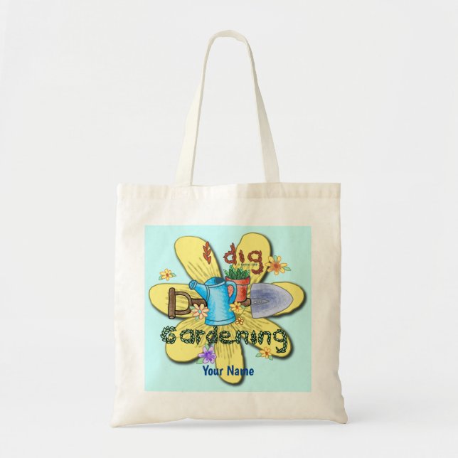 Jag älskar trädgårdsskötsel tygkasse (Framsidan)