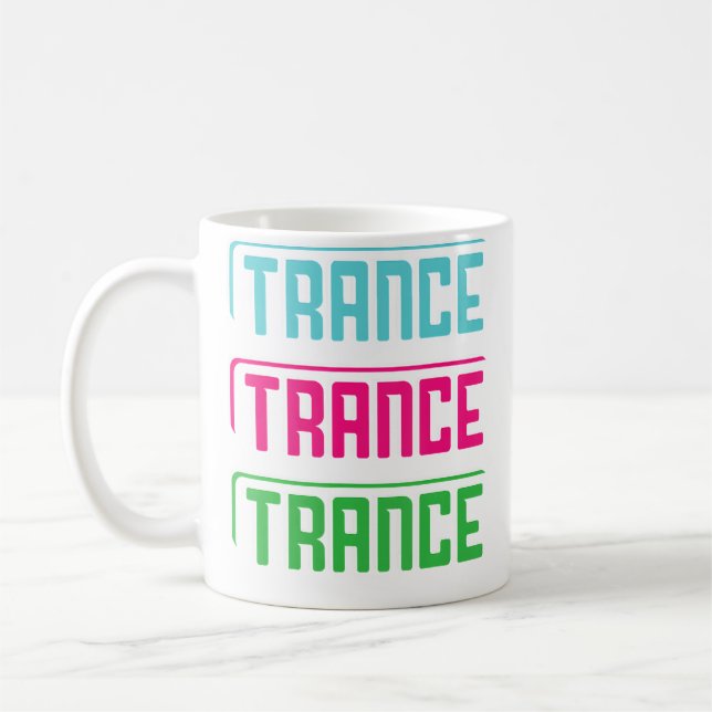 Jag älskar Trance Kaffemugg (Vänster)