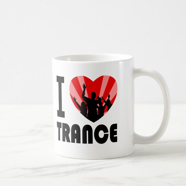 Jag älskar Trancedansaredesign Kaffemugg (Höger)