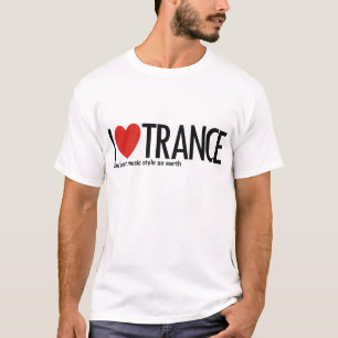 Jag älskar Trancemusiklogotypen Tee