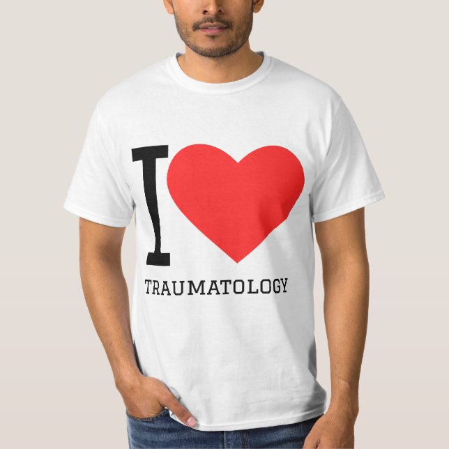 Jag älskar traumatologi  t shirt (Framsida)