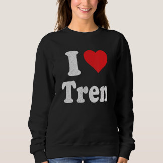 Jag älskar Tren Distressed Retro Vintage Design_3 T Shirt