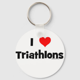 Jag älskar Triathlons Nyckelring