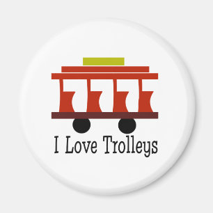 Jag älskar Trolleys Magnet