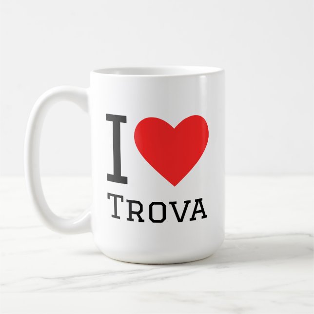 Jag älskar trova kaffemugg (Vänster)